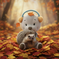 Der kleine Igel im Laub